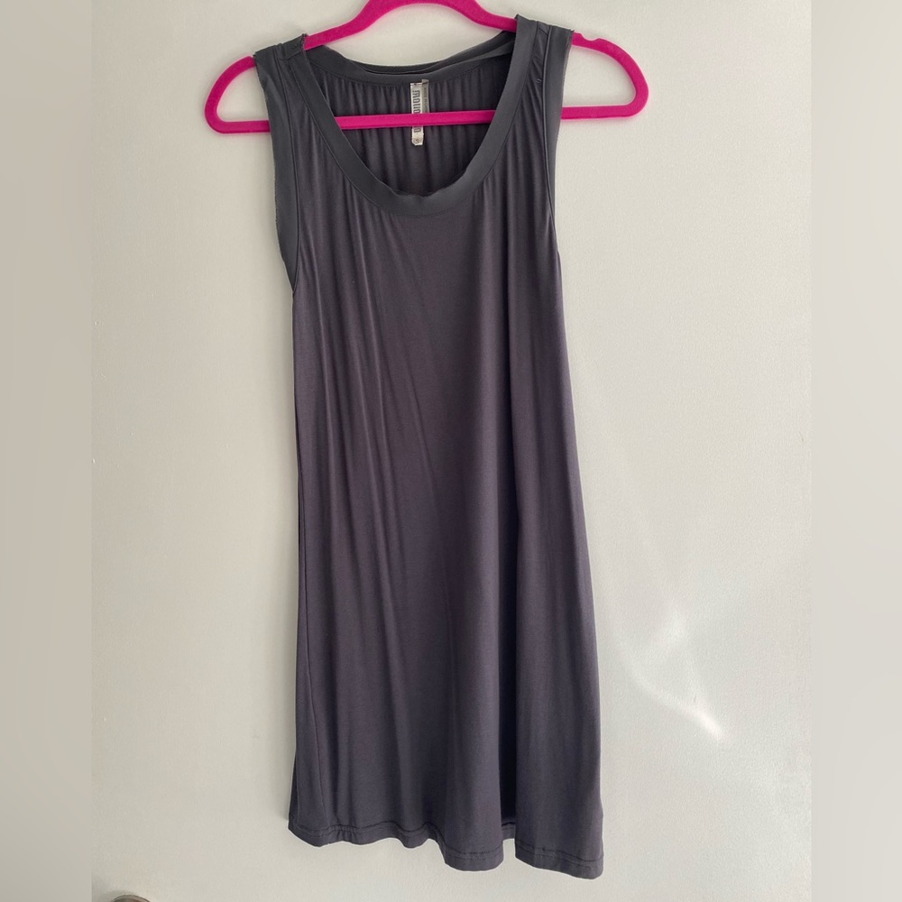 Dark gray Nanamacs dress with chiffon trim size sm